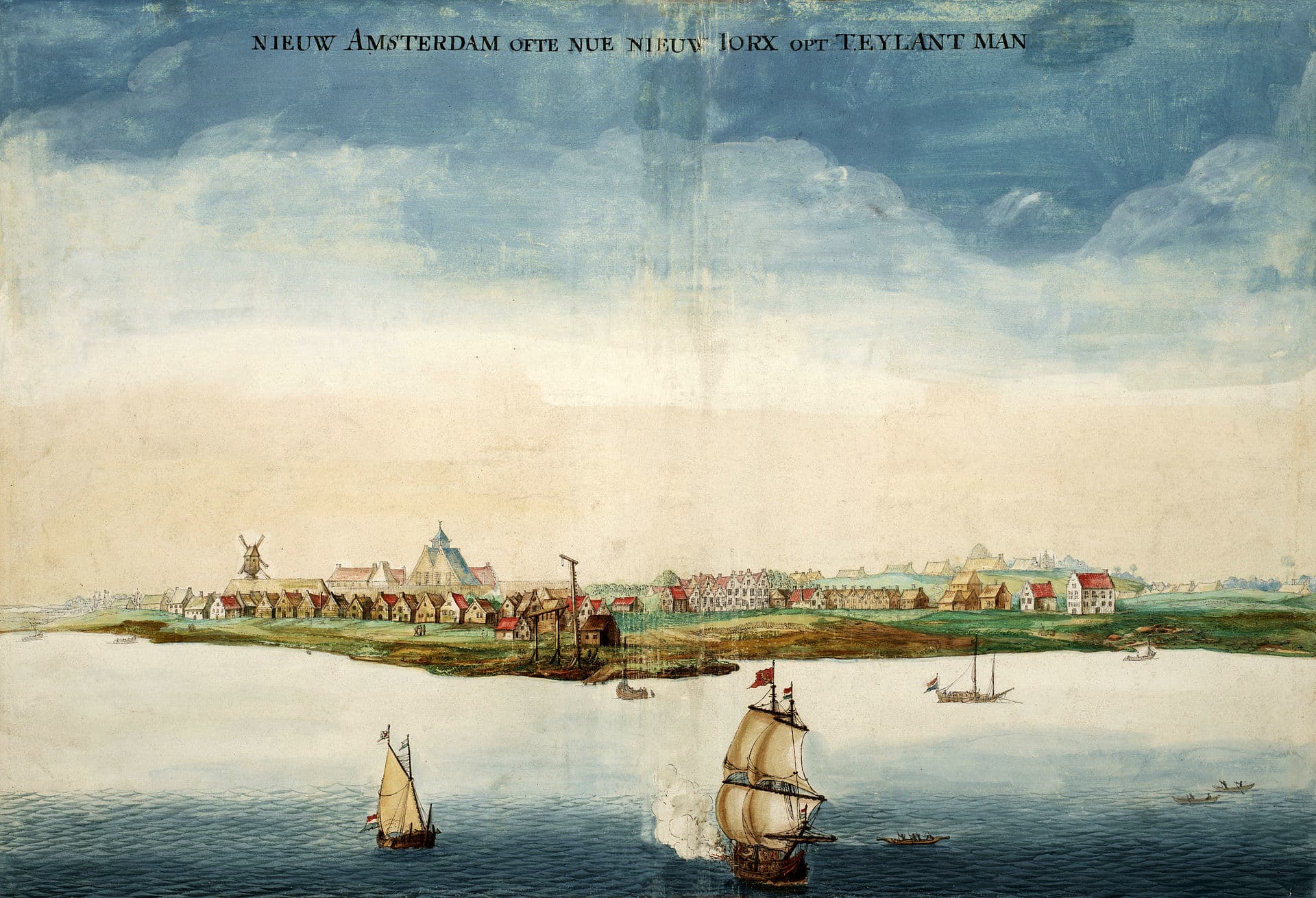 View of New Amsterdam, 1650s
